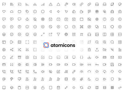 Atomicons — 256 бесплатных иконок в векторном формате